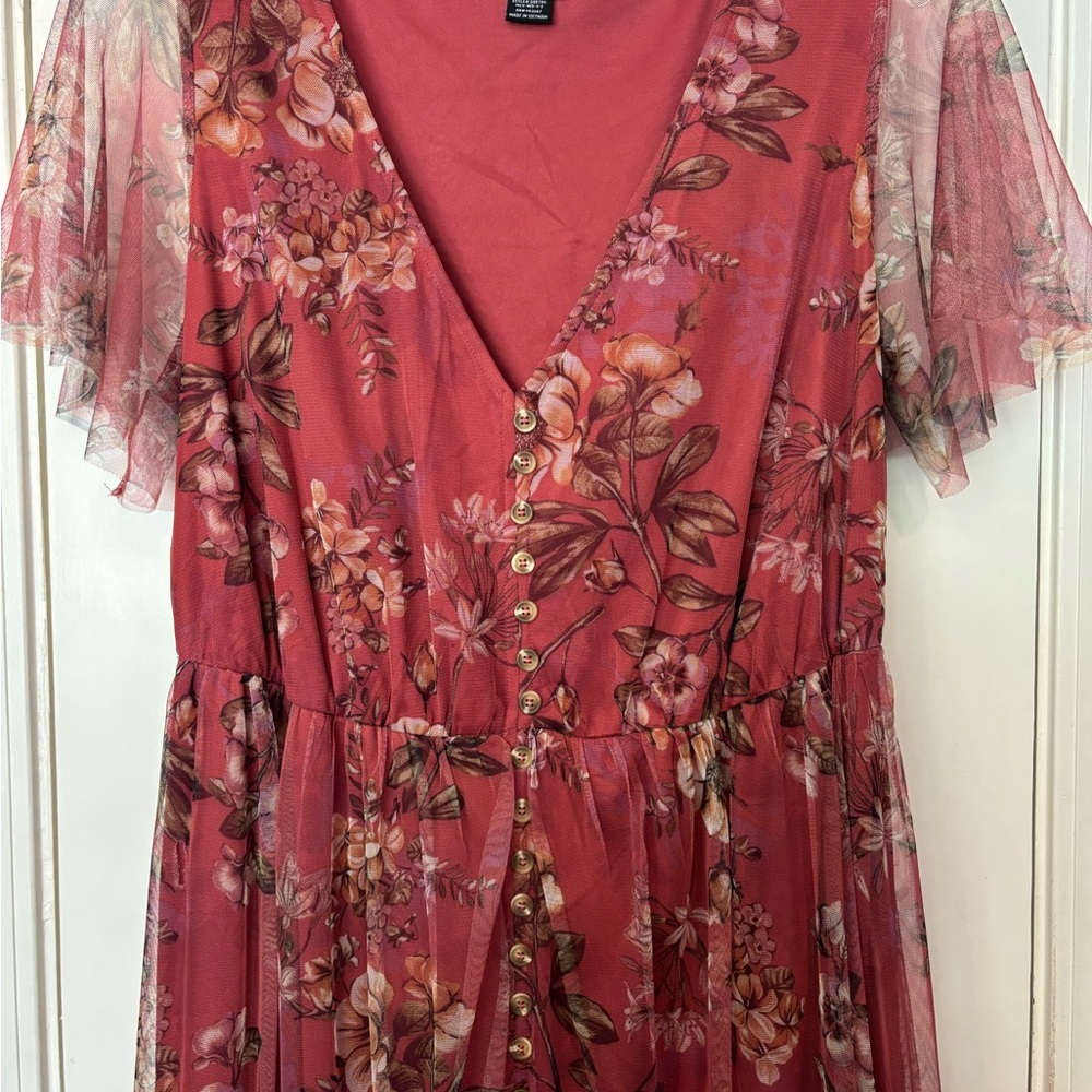 Floral V-Neck Dress